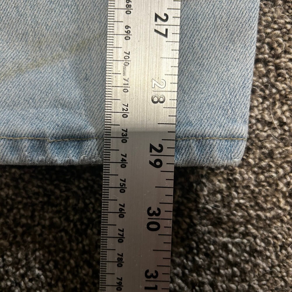 Hollister Baggy Jeans Mens 30x32 Light Wash Fair Distressed Stained Skater - Picture 4 of 5
